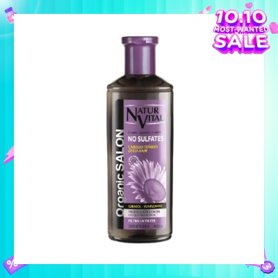 NATURVITAL Organic Salon No Sulfates Colour Protect Shampoo (For Colour Treated Hair) 300ml