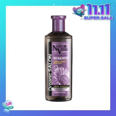 NATURVITAL Organic Salon No Sulfates Colour Protect Shampoo (For Colour Treated Hair) 300ml