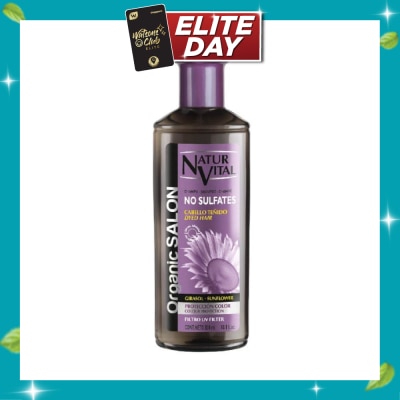 NATURVITAL Organic Salon No Sulfates Colour Protect Shampoo (For Colour Treated Hair) 300ml image