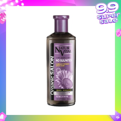 NATURVITAL Organic Salon No Sulfates Colour Protect Shampoo (For Colour Treated Hair) 300ml