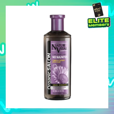 NATURVITAL Organic Salon No Sulfates Colour Protect Shampoo (For Colour Treated Hair) 300ml