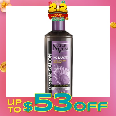 NATURVITAL Organic Salon No Sulfates Colour Protect Shampoo (For Colour Treated Hair) 300ml