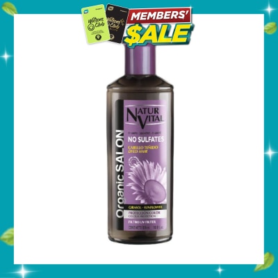 NATURVITAL Organic Salon No Sulfates Colour Protect Shampoo (For Colour Treated Hair) 300ml image