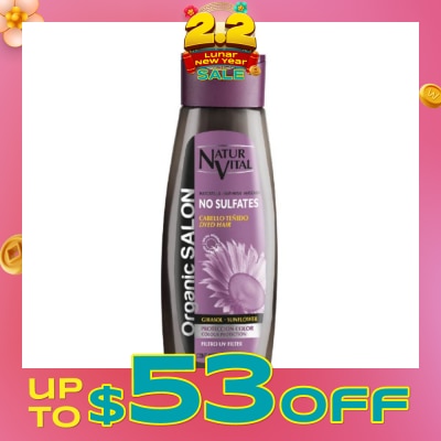 NATURVITAL Organic Salon No Sulfates Colour Protect Conditioner Mask (For Colour Treated Hair) 300ml