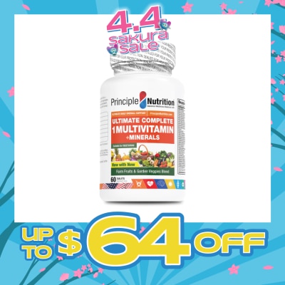 PRINCIPLE NUTRITION - Ultimate Complete 1 Multivitamin + Minerals 60s