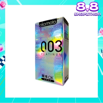 OKAMOTO® 0.03 Platinum Latex Condoms 10s