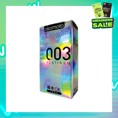 OKAMOTO® 0.03 Platinum Latex Condoms 10s