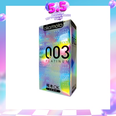 OKAMOTO® - 0.03 Platinum Latex Condoms 10S