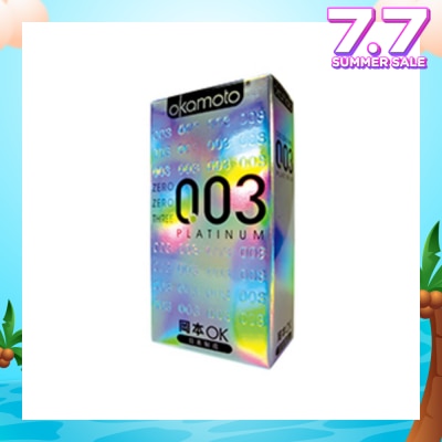 OKAMOTO® 0.03 Platinum Latex Condoms 10s