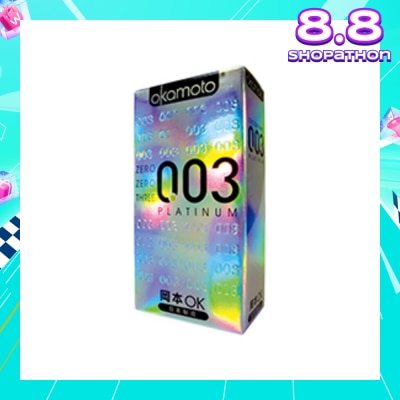 OKAMOTO® 0.03 Platinum Latex Condoms 10s