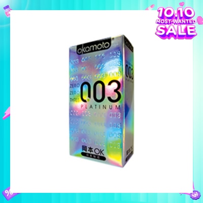 OKAMOTO® 0.03 Platinum Latex Condoms 10s