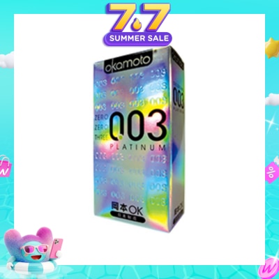 OKAMOTO® - 0.03 Platinum Latex Condoms 10S