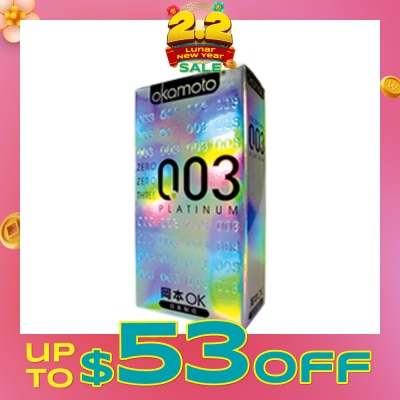 OKAMOTO® 0.03 Platinum Latex Condoms 10S