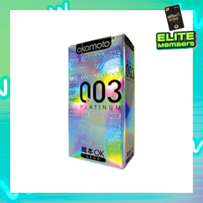 OKAMOTO® 0.03 Platinum Latex Condoms 10s