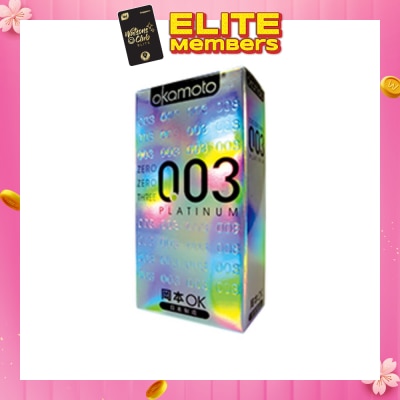 OKAMOTO® 0.03 Platinum Latex Condoms 10S