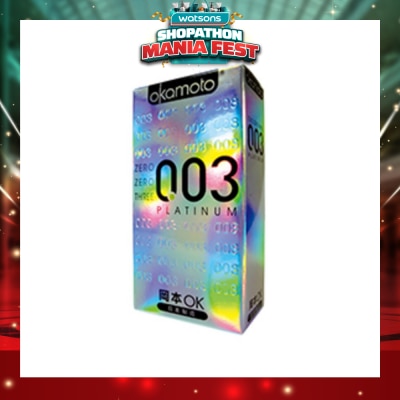 OKAMOTO® - 0.03 Platinum Latex Condoms 10S