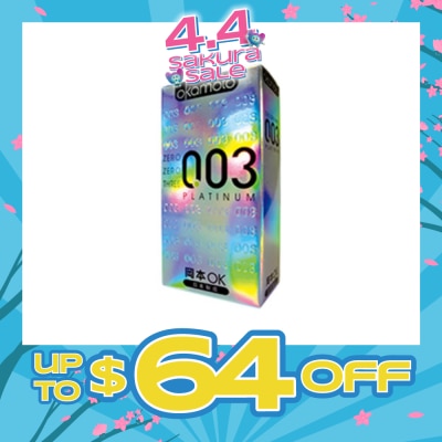 OKAMOTO® - 0.03 Platinum Latex Condoms 10S