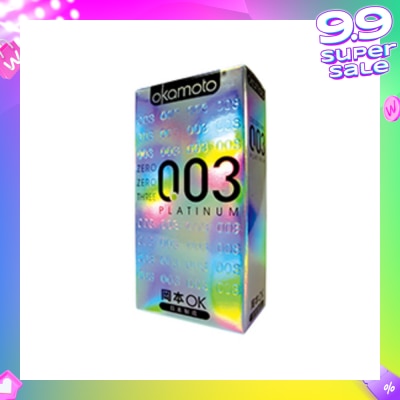 OKAMOTO® 0.03 Platinum Latex Condoms 10s
