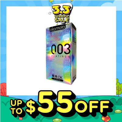 OKAMOTO® 0.03 Platinum Latex Condoms 10S