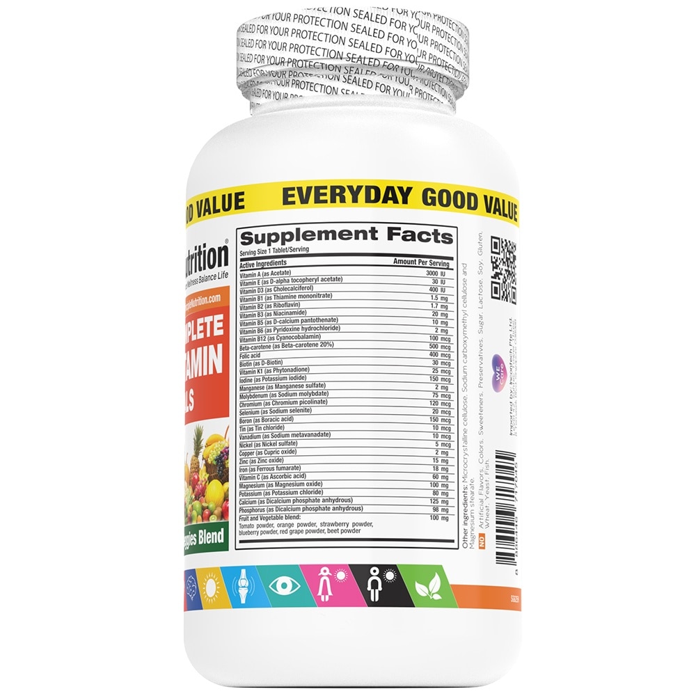Ultimate Complete 1 Multivitamin + Minerals Tablet (Suitable For Vegetarian) 210s