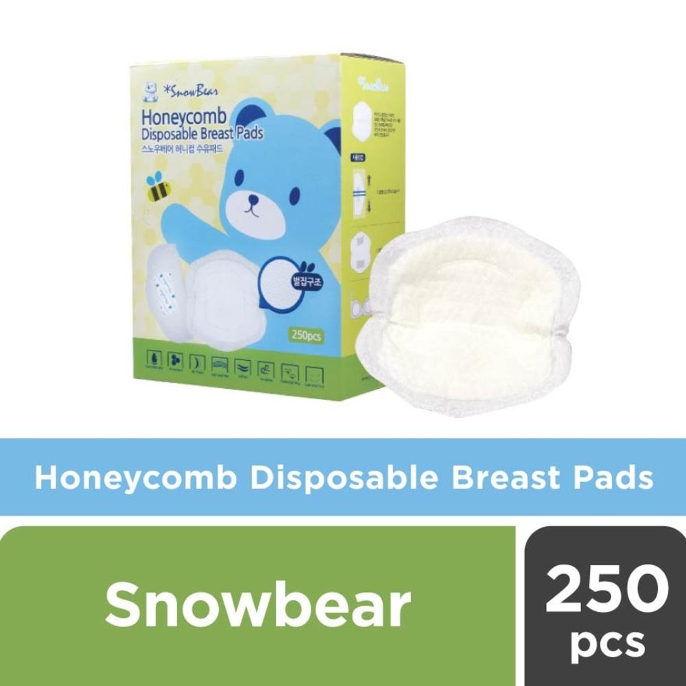 Disposable Leakproof Breast Pad (3D Soft Cotton Honeycomb Design Reduce Skin Irritation) 250s