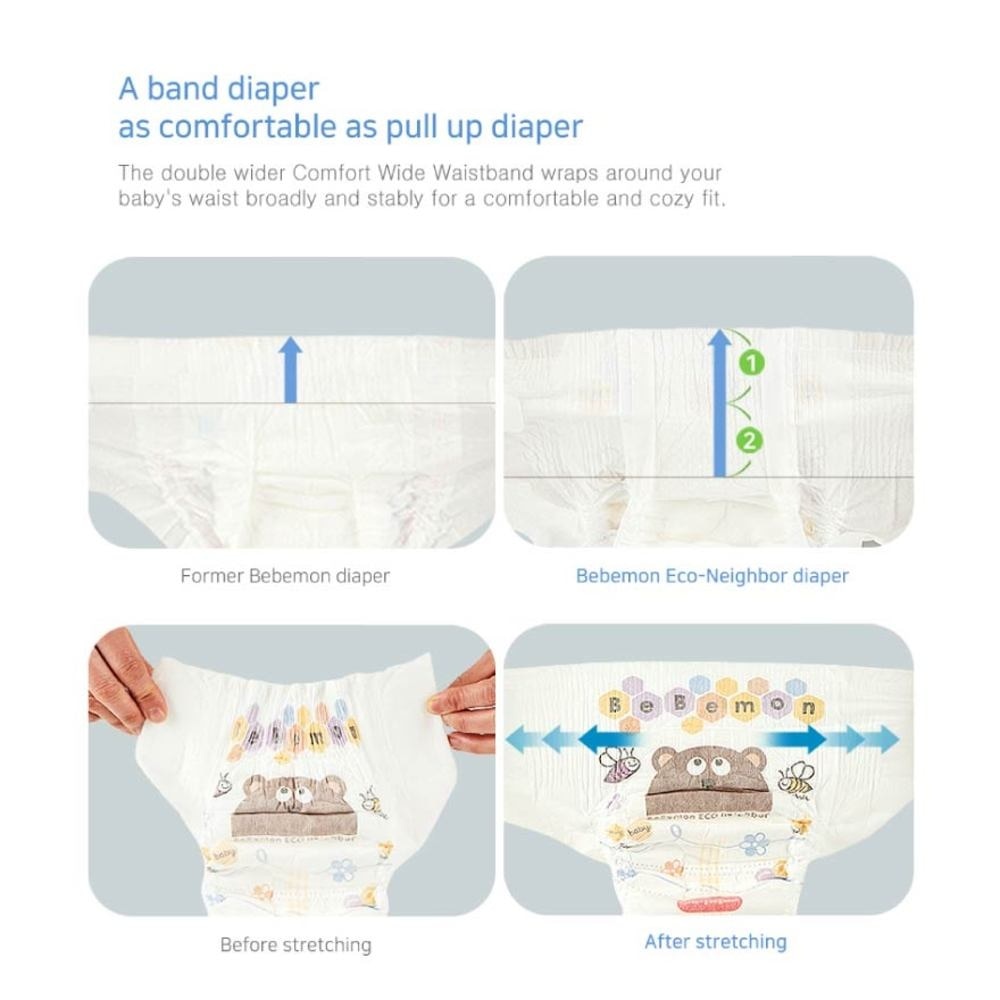Baby Diaper Band Type Size XL Chlorine Free PEFC & FSC Certified (Best For Babies Weighing 13Kg++) 22s