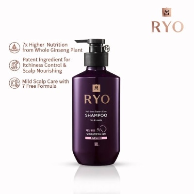 RYO Hair Loss Expert Care Shampoo For Normal To Dry Scalp (Reduce Hair Loss + Nourish Scalp) 400ml