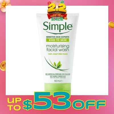 SIMPLE Kind to Skin Moisturising Facial Wash 150ml