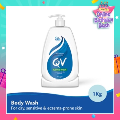 EGO QV Gentle Wash (Body Wash For Dry + Sensitive & Eczema-Prone Skin) 1kg