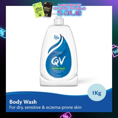 EGO QV Gentle Wash (Body Wash For Dry + Sensitive & Eczema-Prone Skin) 1kg