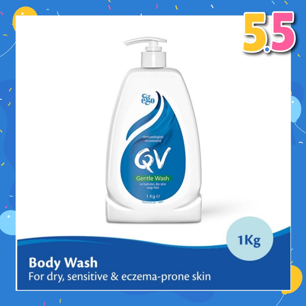 Gentle Wash (Body Wash For Dry + Sensitive & Eczema-Prone Skin) 1kg