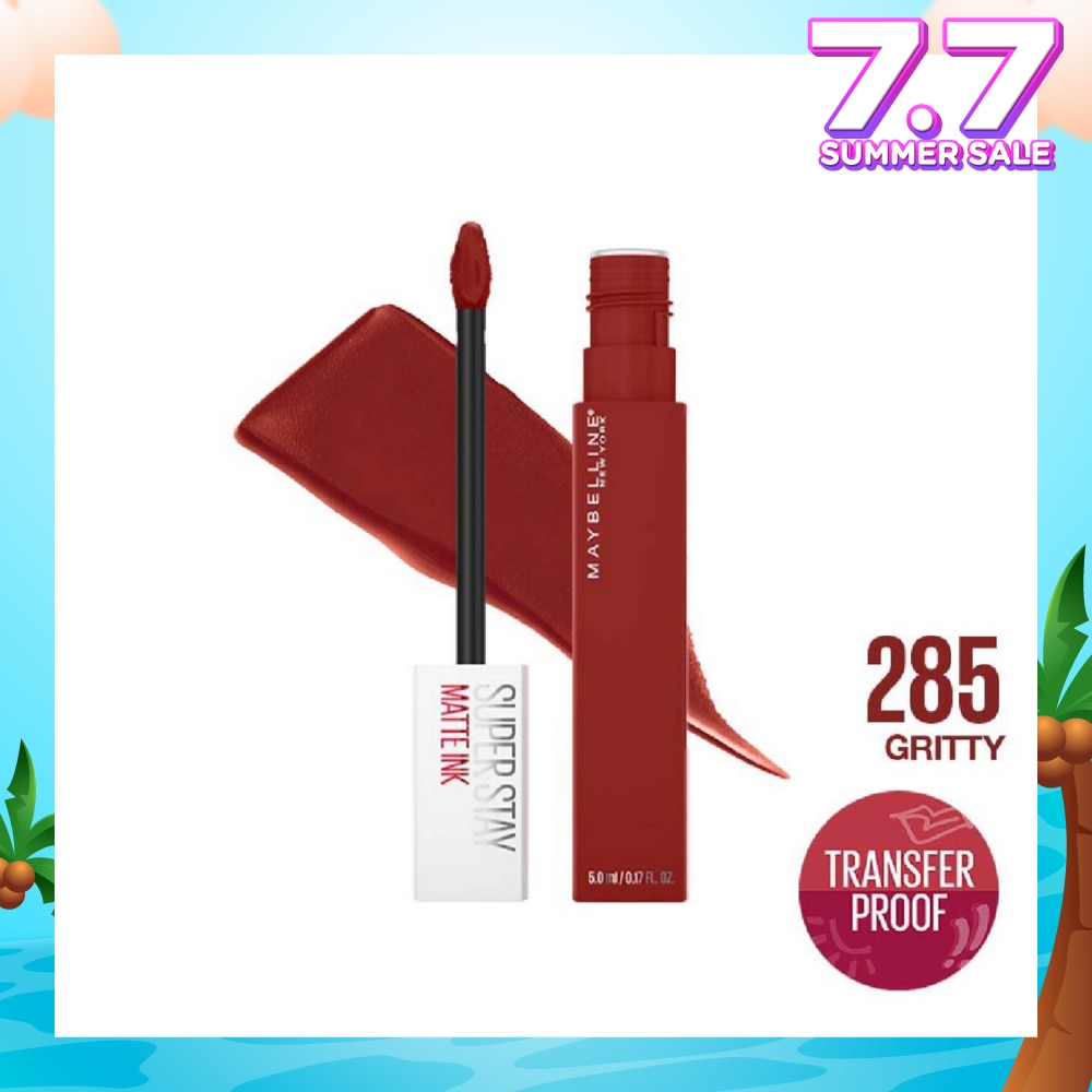 Superstay Matte Ink Long Lasting Liquid Lipstick 285 Gritty 5ml