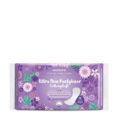 WATSONS Ultra Thin Pantyliner Cottony Soft Lavender 40s