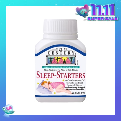 21ST CENTURY Combination of 6 Herbs Sleep-Starters (For Natural Sleep with No Side Effects) 60s