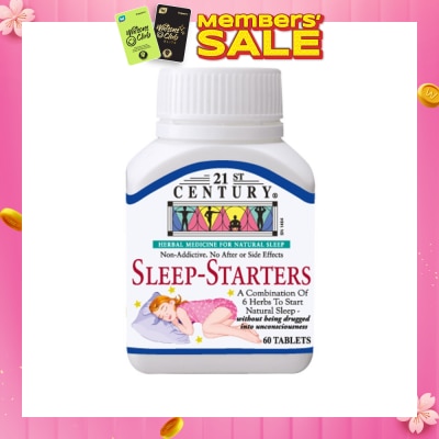 21ST CENTURY Combination of 6 Herbs Sleep-Starters (For Natural Sleep with No Side Effects) 60s