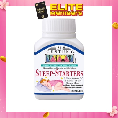 21ST CENTURY Combination of 6 Herbs Sleep-Starters (For Natural Sleep with No Side Effects) 60s