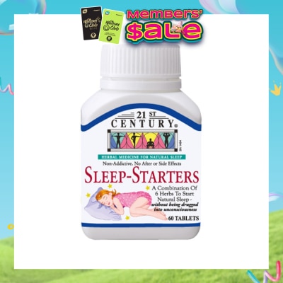 21ST CENTURY - Combination of 6 Herbs Sleep-Starters (For Natural Sleep with No Side Effects) 60s