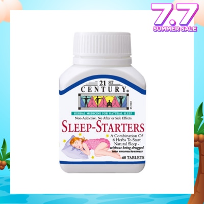21ST CENTURY Combination of 6 Herbs Sleep-Starters (For Natural Sleep with No Side Effects) 60s