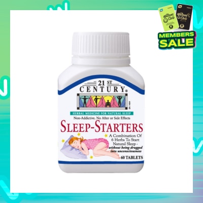 21ST CENTURY Combination of 6 Herbs Sleep-Starters (For Natural Sleep with No Side Effects) 60s