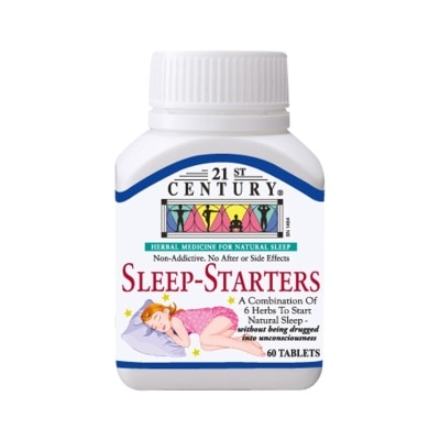 21ST CENTURY Combination of 6 Herbs Sleep-Starters (For Natural Sleep with No Side Effects) 60s