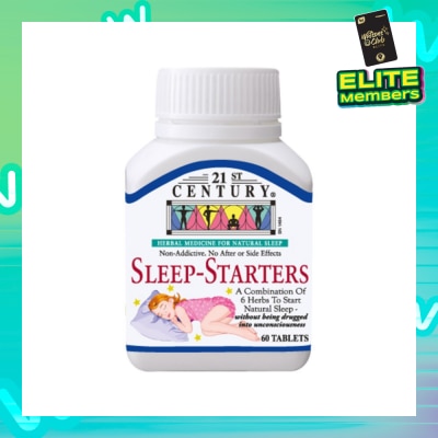 21ST CENTURY Combination of 6 Herbs Sleep-Starters (For Natural Sleep with No Side Effects) 60s