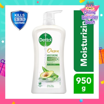 DETTOL Onzen Moisturizing Body Wash Aloe Vera & Avocado 950ml