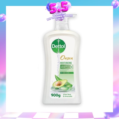 DETTOL - Onzen Antibacterial Japanese Inspired Body Wash Aloe Vera & Avocado 900g