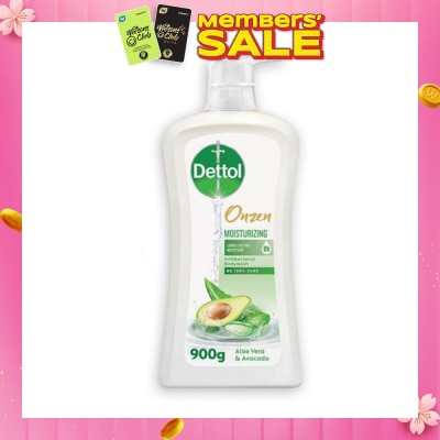 DETTOL Onzen Antibacterial Japanese Inspired Body Wash Aloe Vera & Avocado 900g