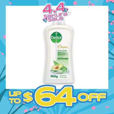 DETTOL - Onzen Antibacterial Japanese Inspired Body Wash Aloe Vera & Avocado 900g