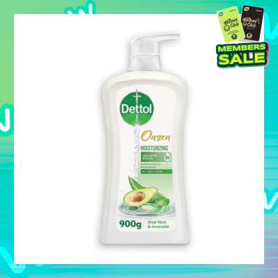 DETTOL Onzen Antibacterial Japanese Inspired Body Wash Aloe Vera & Avocado 900g