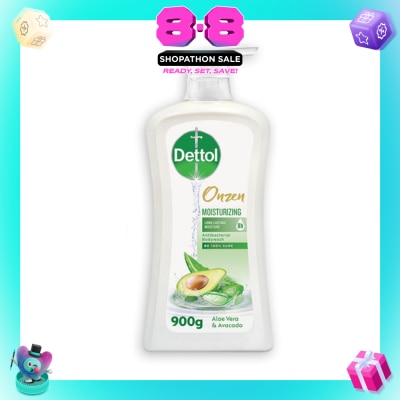 DETTOL - Onzen Antibacterial Japanese Inspired Body Wash Aloe Vera & Avocado 900g
