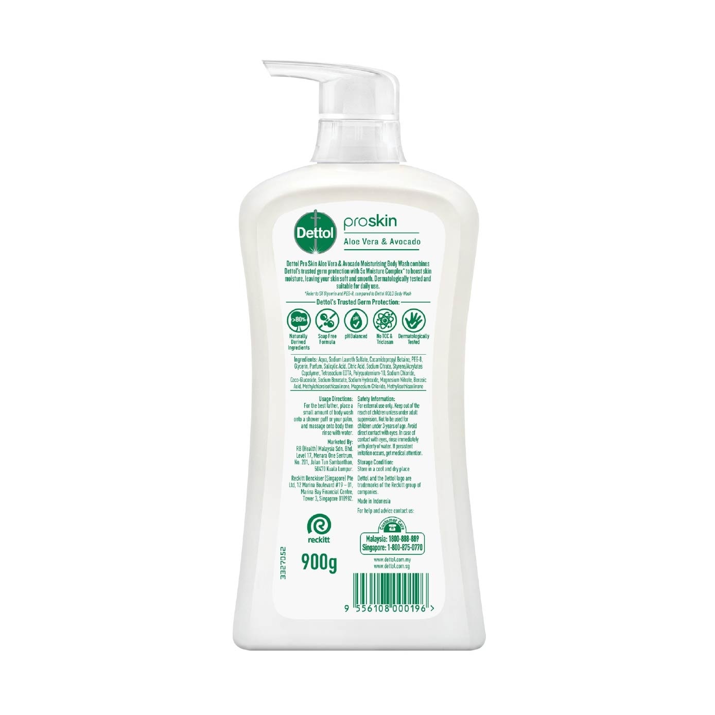 Proskin Moisturising Body Wash with Aloe Vera & Avocado 900ml