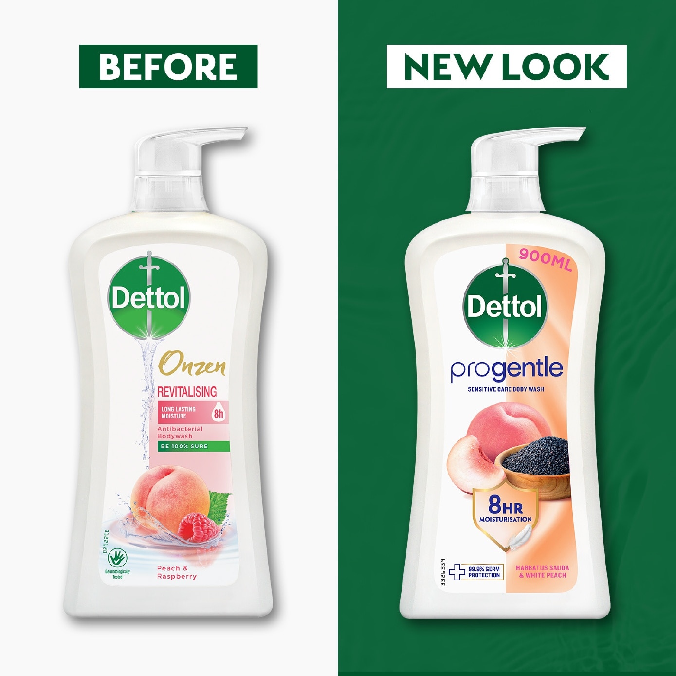 Onzen Revitalising Body Wash Peach & Raspberry 950ml