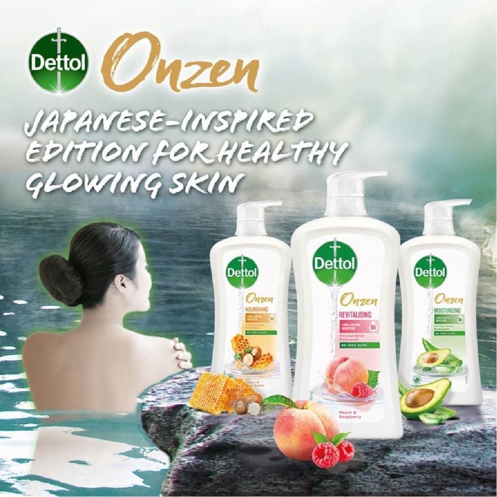 Onzen Revitalising Body Wash Peach & Raspberry 950ml